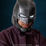 handmade | High-quality craftsmanship edition | Batman helmet mask with glowing eyes | War damage coating