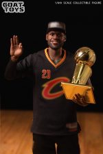 GoatToys 1/6 LeBron James 16 Cavaliers Championship Action Figure