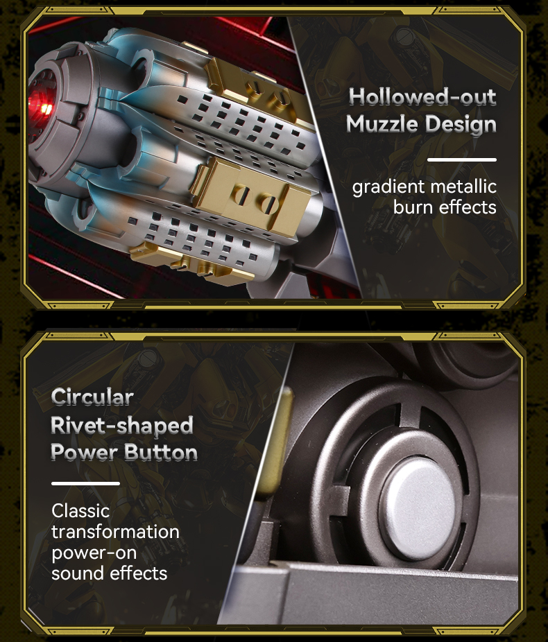 Hasbro&killerbody | Bumblebee arm | English language control transformable | wearable by real people