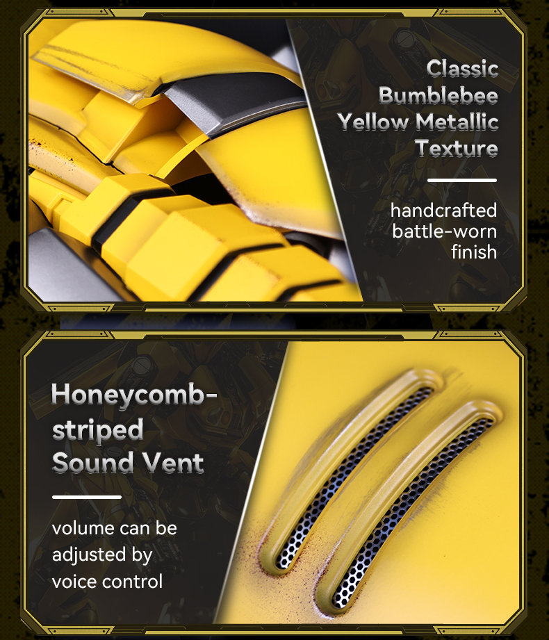 Hasbro&killerbody | Bumblebee arm | English language control transformable | wearable by real people