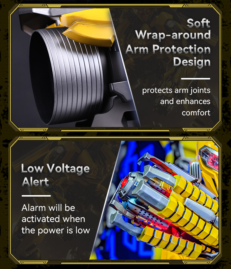 Hasbro&killerbody | Bumblebee arm | English language control transformable | wearable by real people