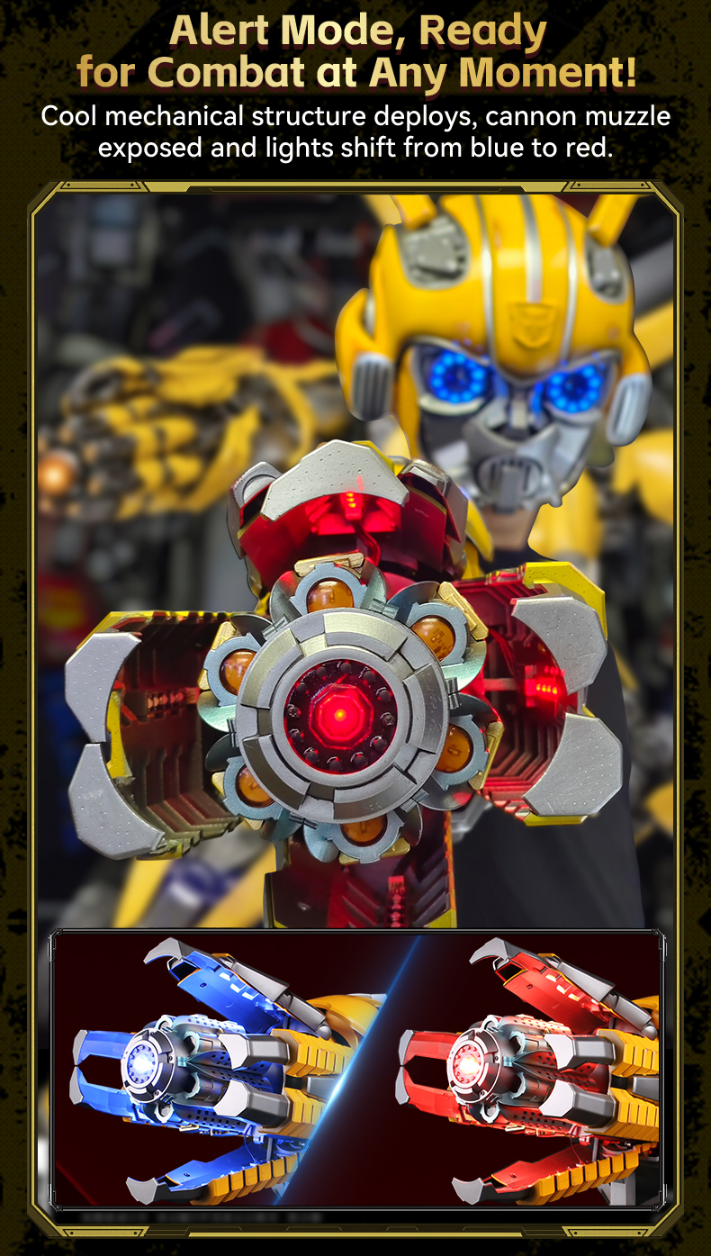 Hasbro&killerbody | Bumblebee arm | English language control transformable | wearable by real people