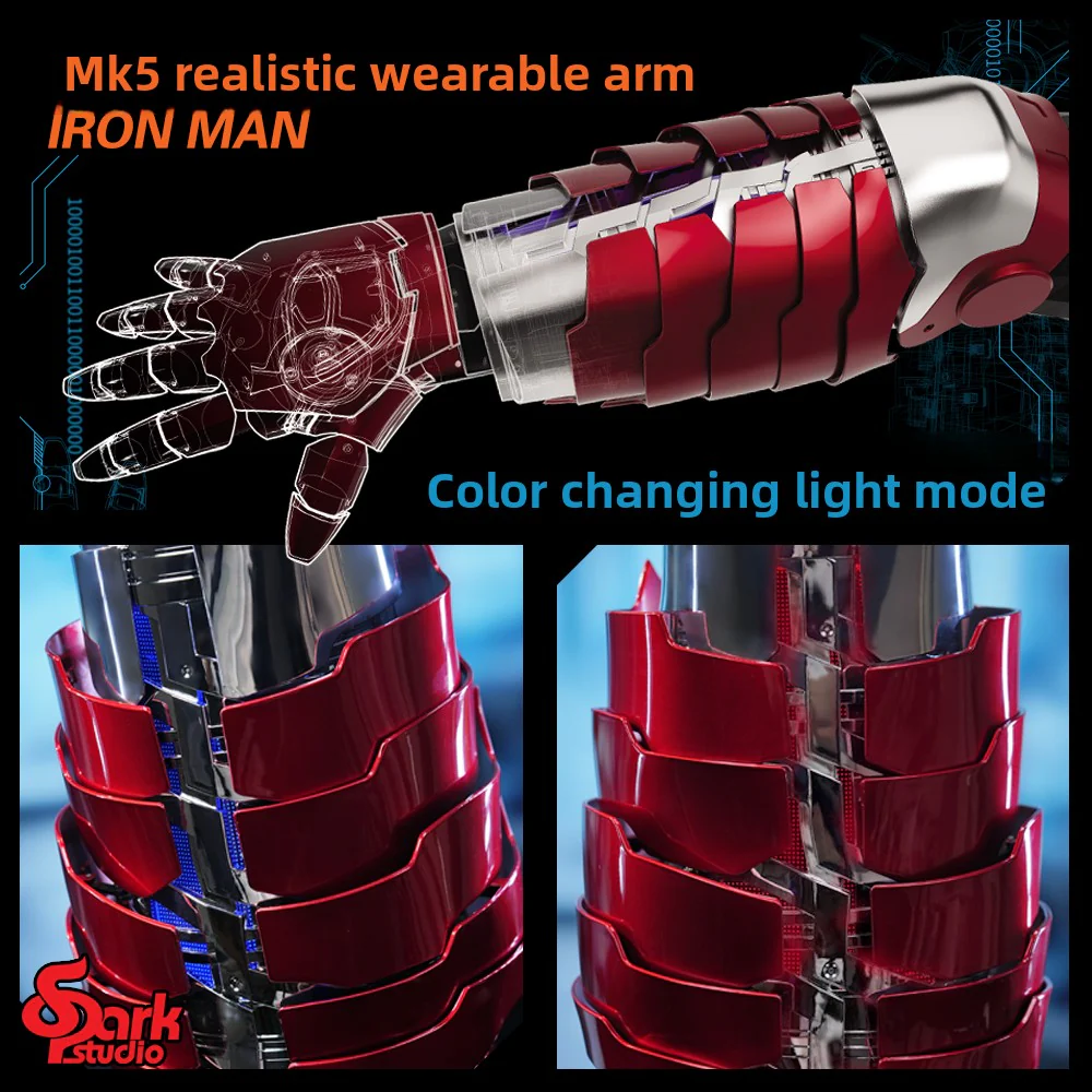 SPARK STUDIO 1/1 mk5 Arm | Wearable for Real People | english Voice Control | Remote Control | right hand